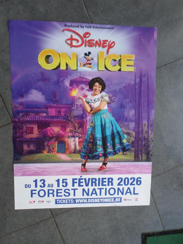 Disney on ice - affiche 80x60 - 2026, Ophalen of Verzenden, A1 t/m A3, Overige onderwerpen, Rechthoekig Staand