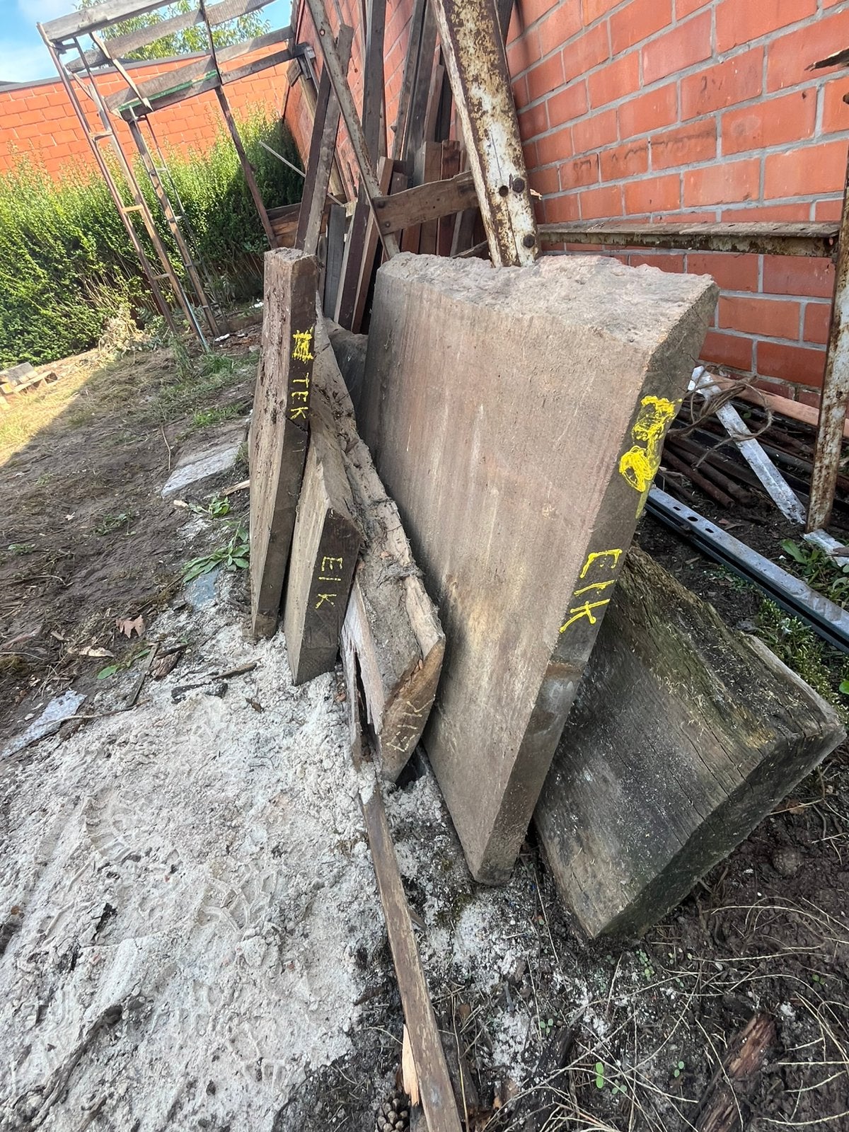 Lot hout: teak, eik, meranti, Bricolage & Construction, Enlèvement, Comme neuf