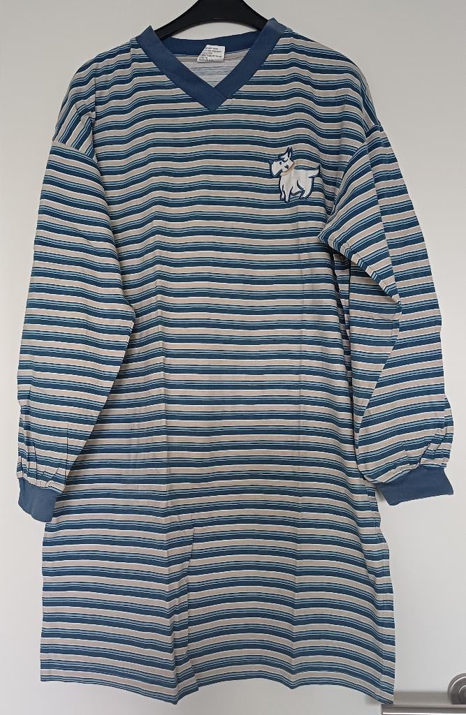 gestreept slaapkleed blauw-beigie-wit, ANDERE, Verzenden, Gedragen, Maat 46/48 (XL) of groter