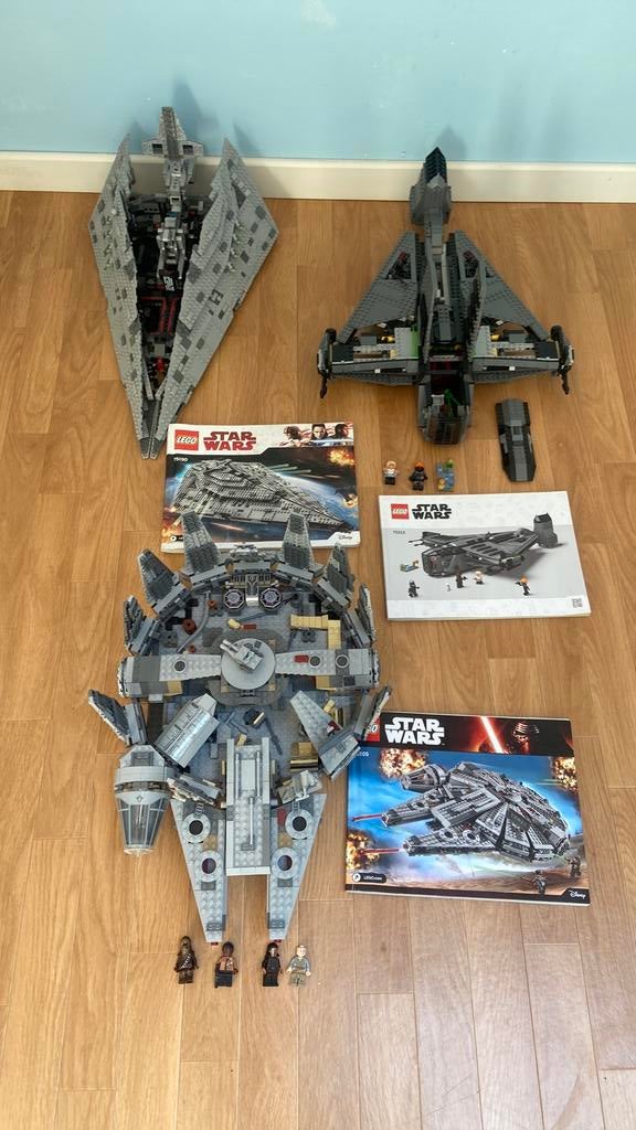 Lot de 3 Legos star wars, Lego, Ensemble complet, Instructions incluses, Utilisé