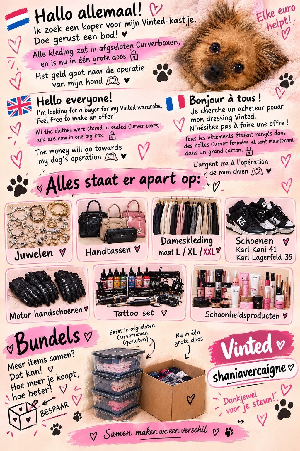 opkoper gezocht, Ophalen