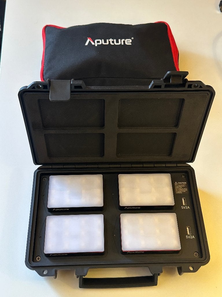 Aputure MC 4-Light Kit RGBWW, TV, Hi-fi & Vidéo, Photo | Studio photo & Accessoires, Enlèvement, Comme neuf, Lampe ou Kit de flash