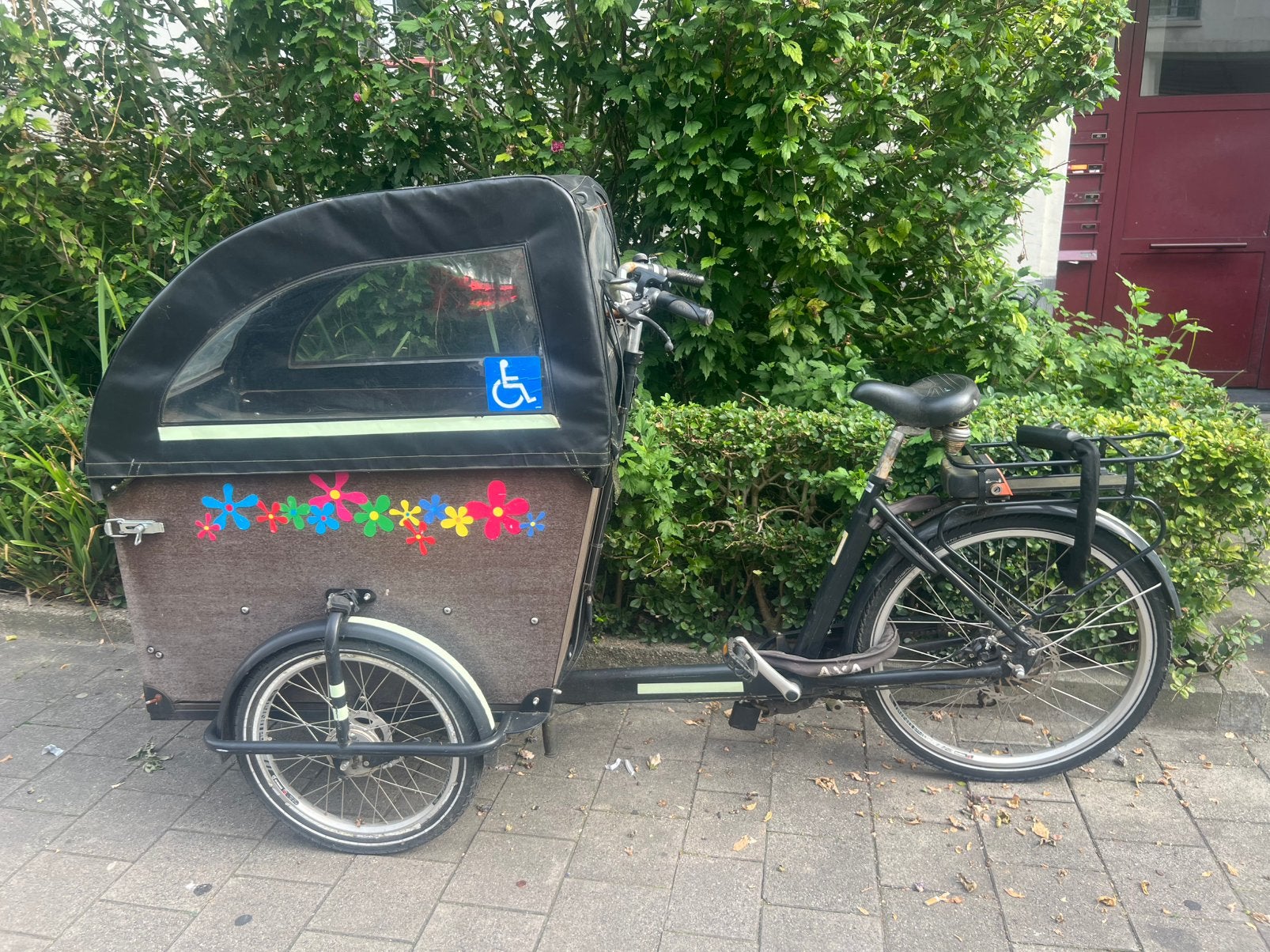 Babboe elektrische bakfiets, Fietsen en Brommers, Gebruikt, Goederen, Elektrisch, Schijfrem