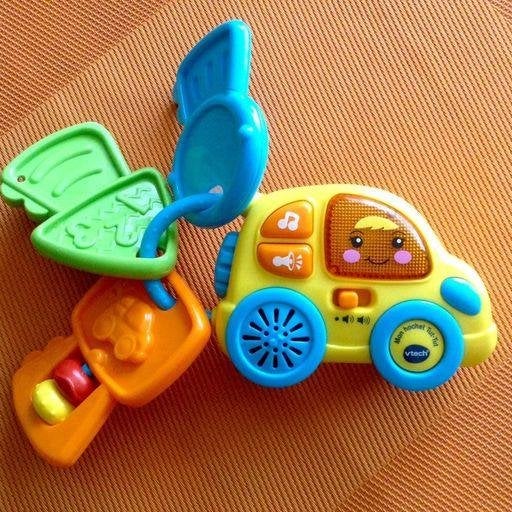 VTech Baby Mijn Eerste Autosleutel Rammelaar (Interactief), Ophalen of Verzenden, Zo goed als nieuw