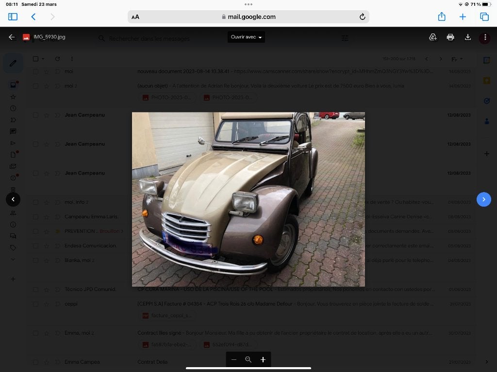 2CV 6 Club S6, Auto's, Citroën, Bruin, Particulier, Beige, 2CV