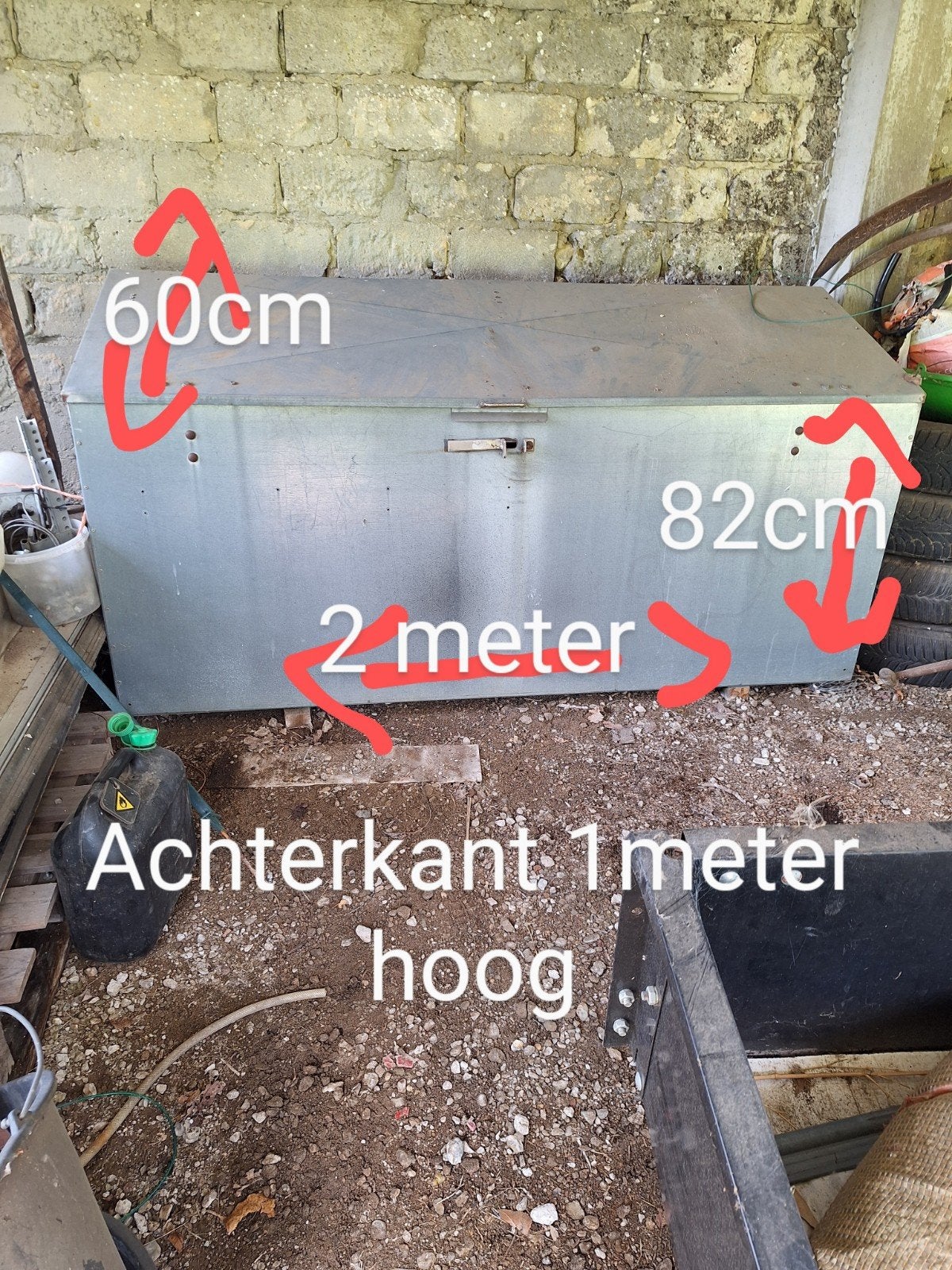 gegalvaniseerde bak, Tuin en Terras, Kassen, Ophalen