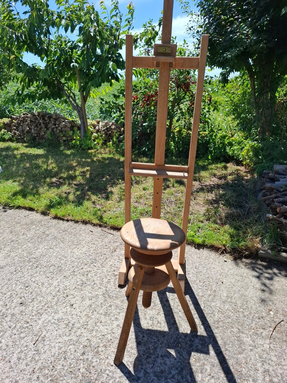 Schildersezel met bijhorende stoel, Hobby en Vrije tijd, Schilderen, Ophalen