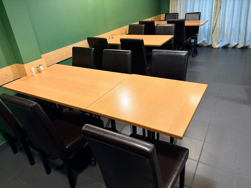 Tafels en stoelen, Huis en Inrichting, Ophalen, Gebruikt, Vierkant
