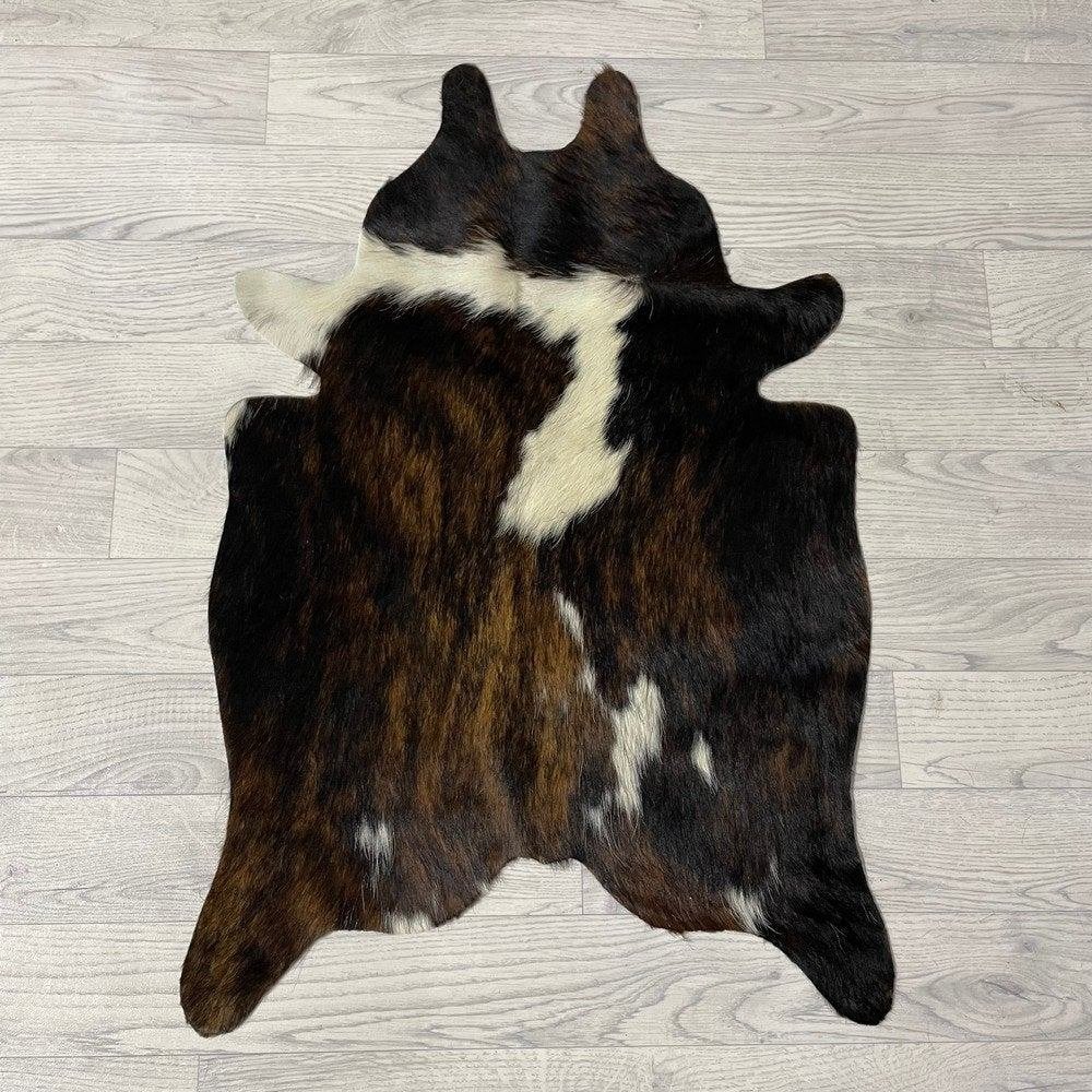 Mini koeienhuid bruin wit zwart 90x60cm #434 | Lederstore, Meerkleurig, Wandkleed, Nieuw, Ophalen of Verzenden