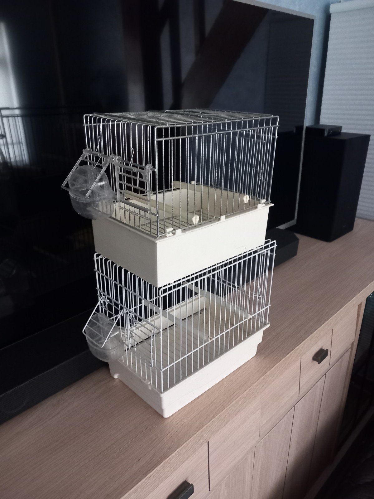 2 petite cage., Enlèvement, Utilisé, Autres matériaux, Cage à oiseaux