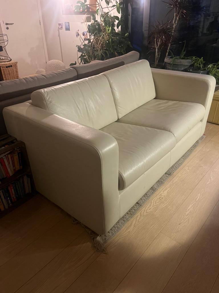 CANAPÉ LIT HABITAT, Maison & Meubles, Canapés | Sofas & Chaises Longues, Comme neuf, Cuir, Enlèvement