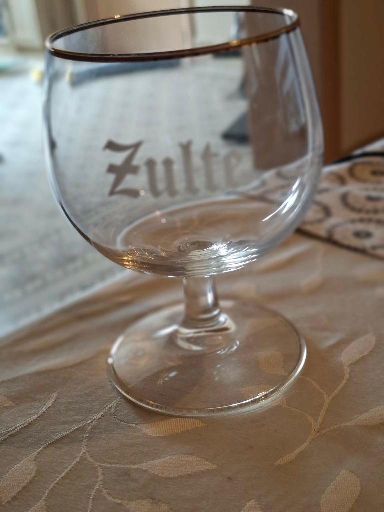 Vintage bokaalglas / Zulte, Ophalen of Verzenden, Zo goed als nieuw, Bierglas