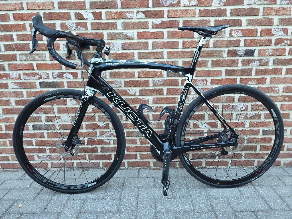 Kuota khydra disc Ultegra DI2 & Merckx Mourinx 69 Disc, Fietsen en Brommers, Fietsen | Racefietsen, Ophalen, Zo goed als nieuw