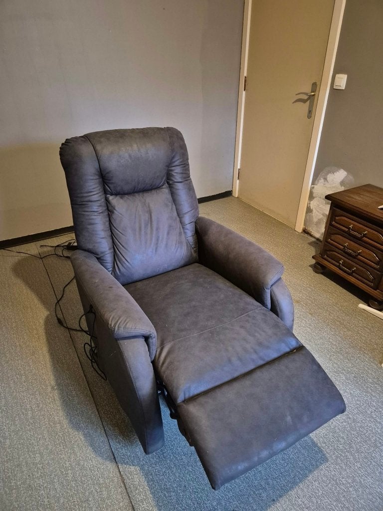 Fauteuil inclinable électrique en tissu - anthracite, 75 à 100 cm, Moins de 150 cm, Tissus, Une personne