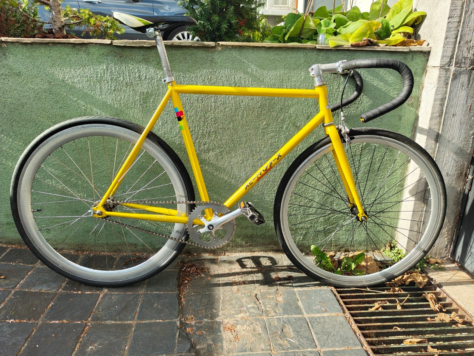 Fixed fear/single speed fiets, Fietsen en Brommers, Ophalen, 28 inch, Staal, Velgrem