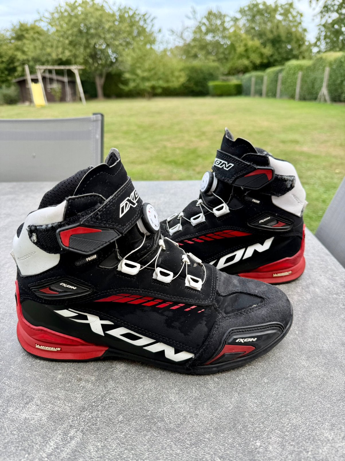 CHAUSSURES MOTO IXON ETANCHES 41, Motos, Enlèvement, Seconde main, Hommes, Bottes
