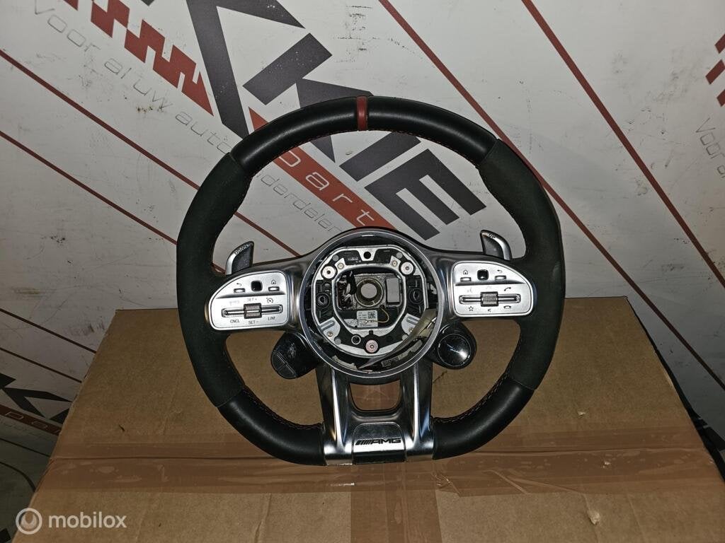mercedes AMG Stuurwiel C63 E63 AMG Gt CLA45 A45 W177 W205, Gebruikt, Ophalen of Verzenden