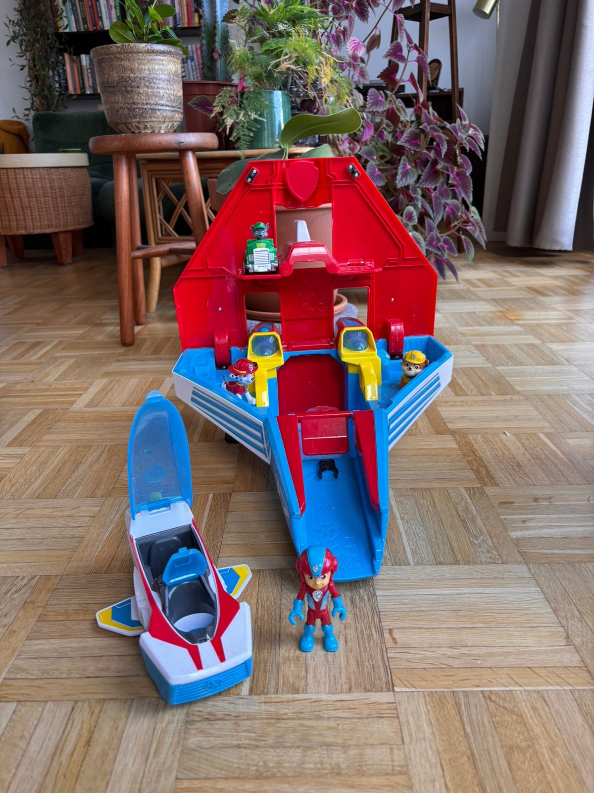 Paw patrol super sonic jet (vliegtuig), Kinderen en Baby's, Ophalen, Gebruikt