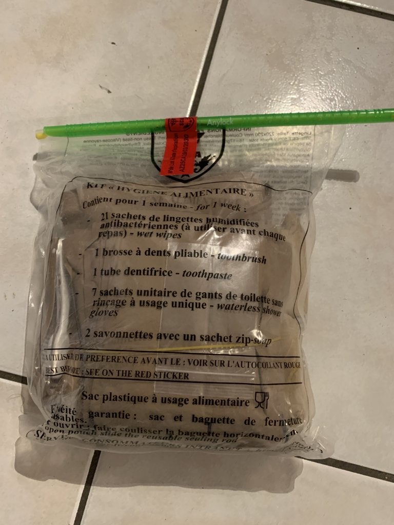 Kit Hygiène Armée Française MRE EPA Ration, Envoi, Armée de terre, Autres types
