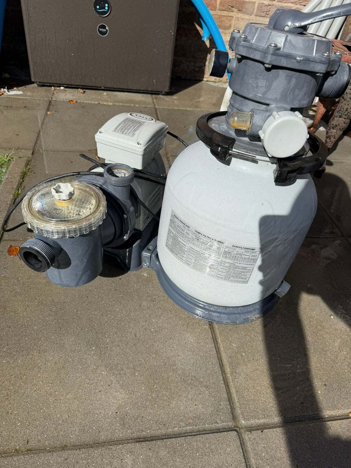 Intex zandfilterpomp SF80220-1 voor zwembad, Tuin en Terras, Ophalen of Verzenden, Zo goed als nieuw