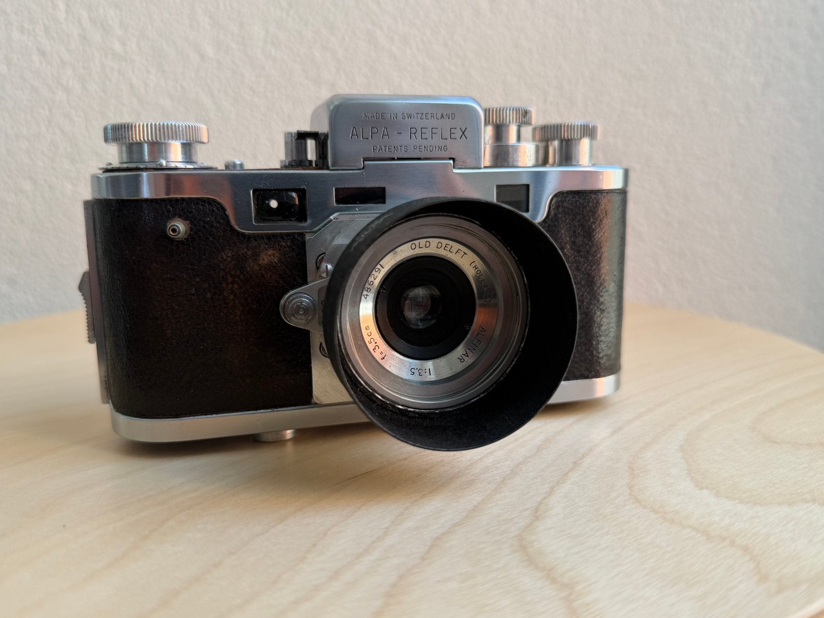 ALPA Reflex II Film Camera + Old Delft 35mm 3.5 Lens, Ophalen of Verzenden, Leica
