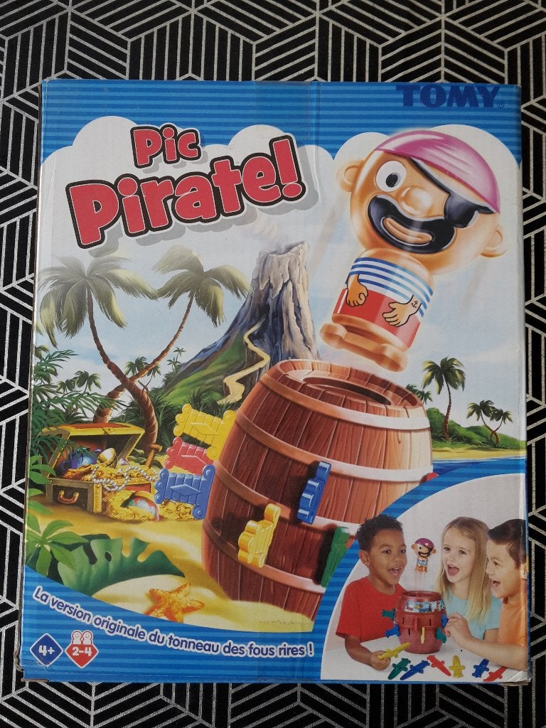 Mooi en leuk 3D familiespel Pic Pirate, 2-4 sp., 4+, a.n., Ophalen of Verzenden, Zo goed als nieuw, Tomy