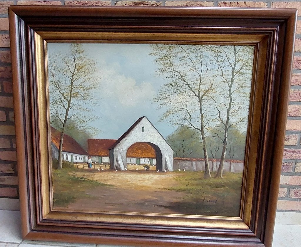 Schilderij - De Buck J. - 1855/1916 - In uitstekende staat, Ophalen, Doek, Gesigneerd, Landschap