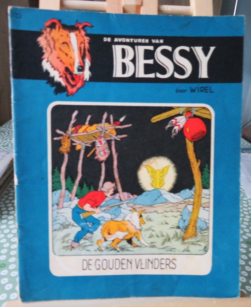 Bessy nr 22 De gouden vlinders 1 druk., Ophalen of Verzenden, Gelezen, Willy vandersteen