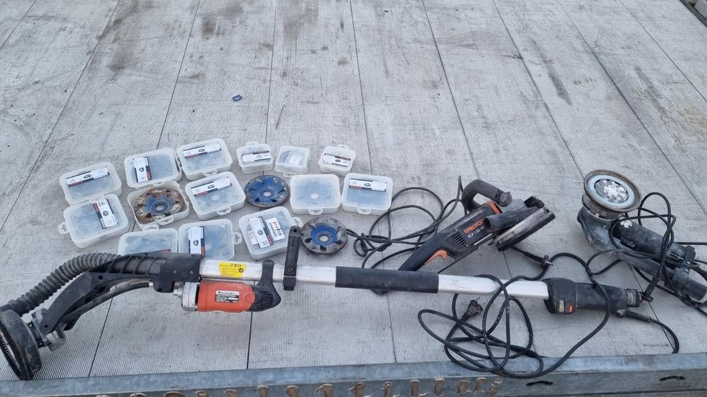 Betonslijper protool, Ophalen