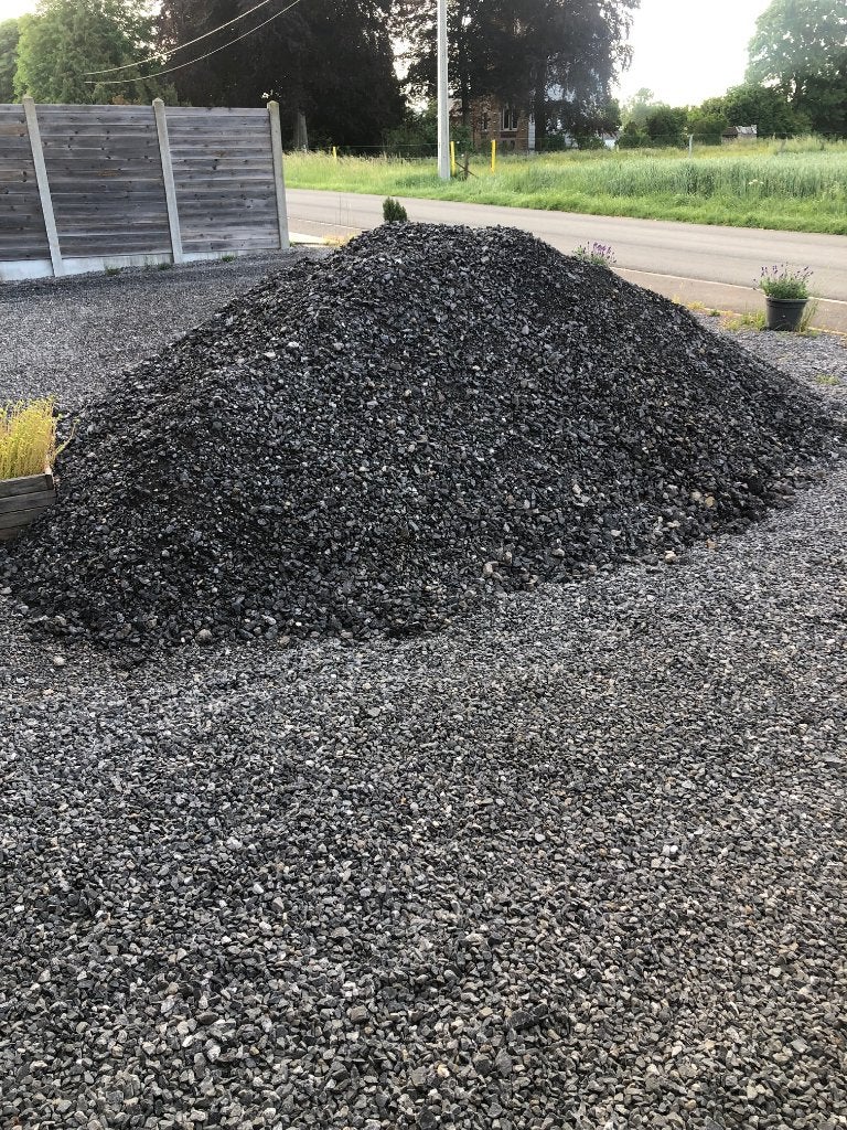 Concassé gravier - 5 tonnes pré-criblage 0-32, Enlèvement, Neuf, Anthracite, Rocher