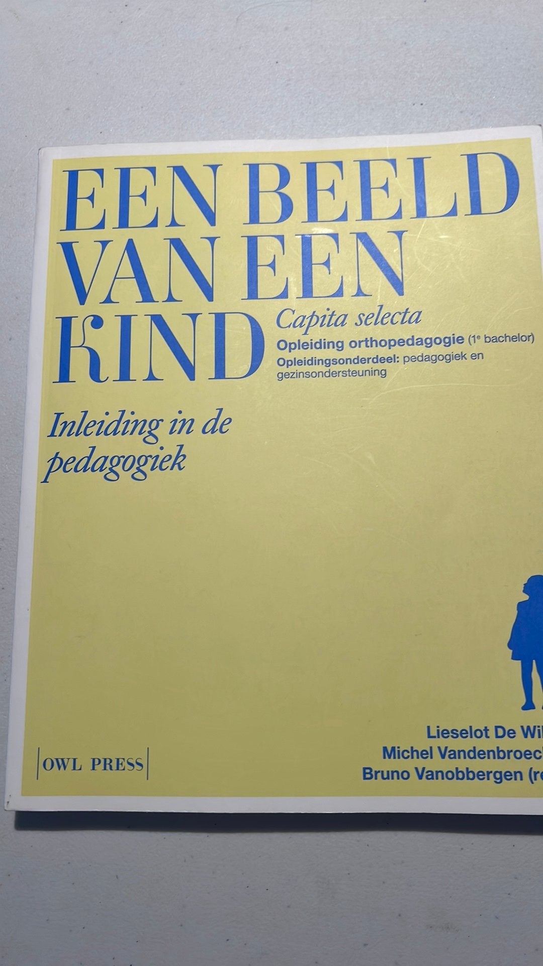 Lieselot de Wilde - Een beeld van een kind, Enlèvement ou Envoi, Lieselot de Wilde; Michel Vandenbroeck; Bruno Vanobbergen