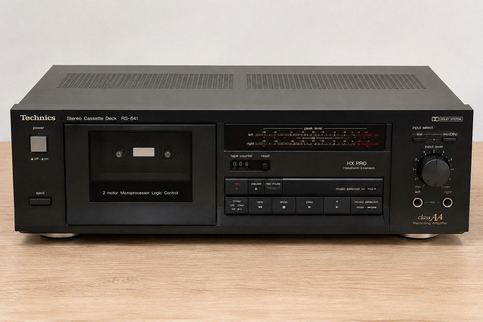 Technics RS-641 – Platine cassette vintage Hi-Fi – Très bel, Enlèvement