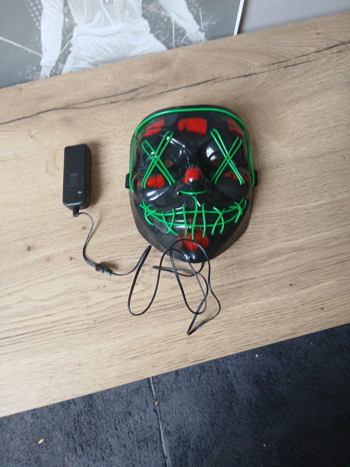 Halloween LED Light-Up "The Purge" Scary Costume Mask - Gree, Games en Spelcomputers, Ophalen of Verzenden, Nieuw, VR-bril, Overige platformen