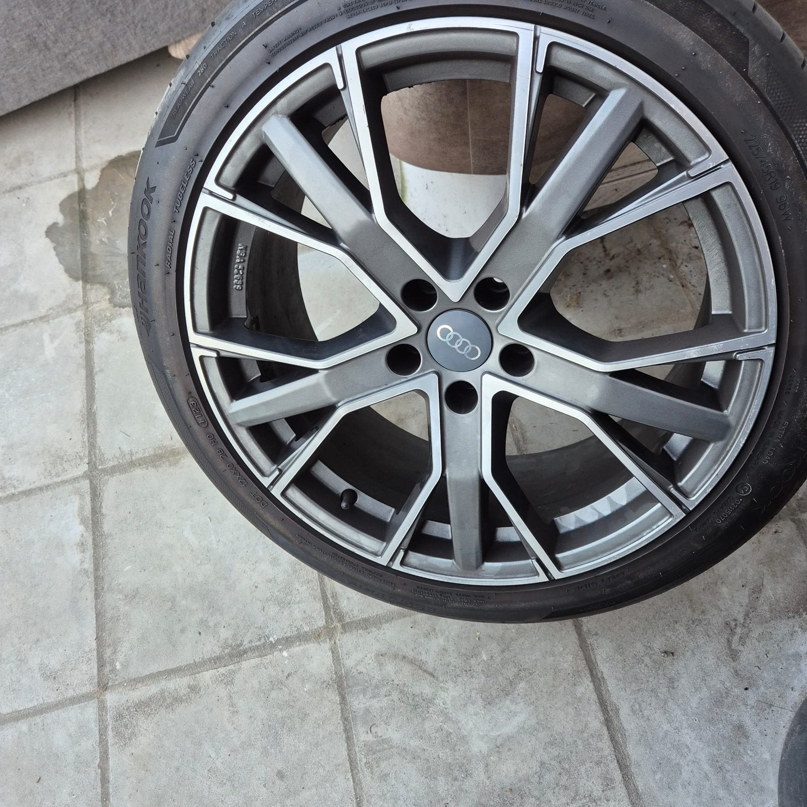 Jantes Audi , 5x112 R19 avec pneus +-7000 km., Autos : Pièces & Accessoires, Pneus & Jantes, Neuf, Pneus et Jantes, Véhicule de tourisme
