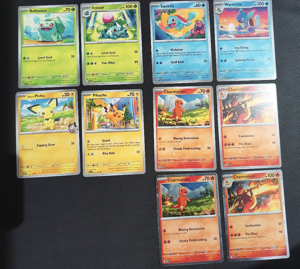 leuke pokemon kaarten set, Ophalen of Verzenden, Zo goed als nieuw, Meerdere kaarten