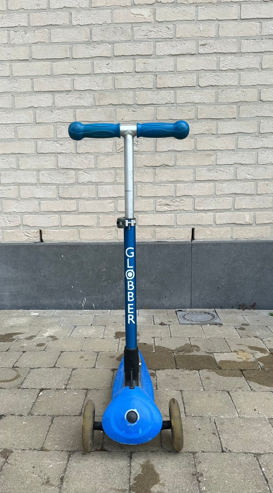 Blauwe Globber Kinderstep 3-Wiel (Verstelbaar Stuur), Ophalen of Verzenden, Zo goed als nieuw, Gewone step
