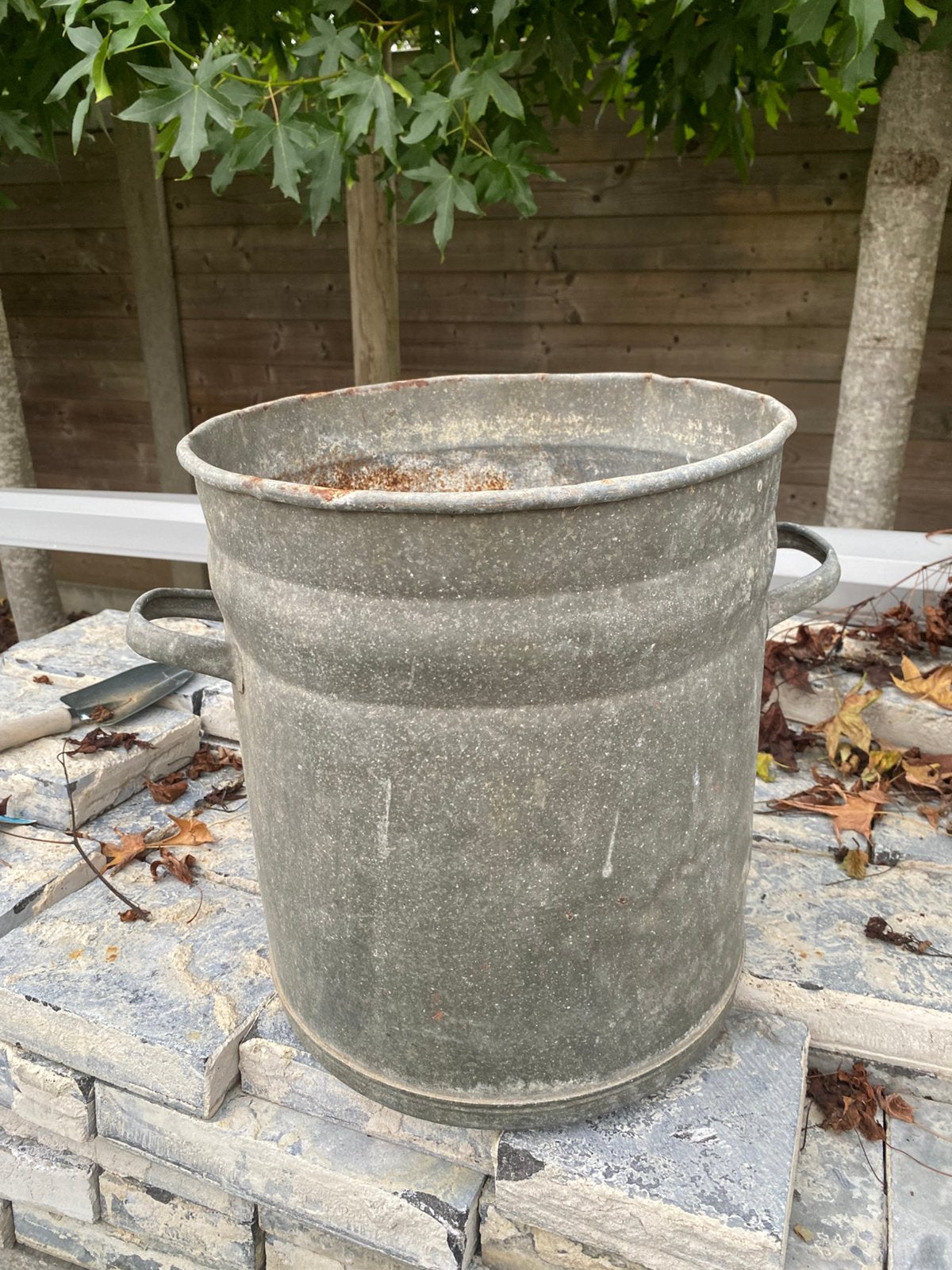 Zinken pot, Ophalen, Gebruikt