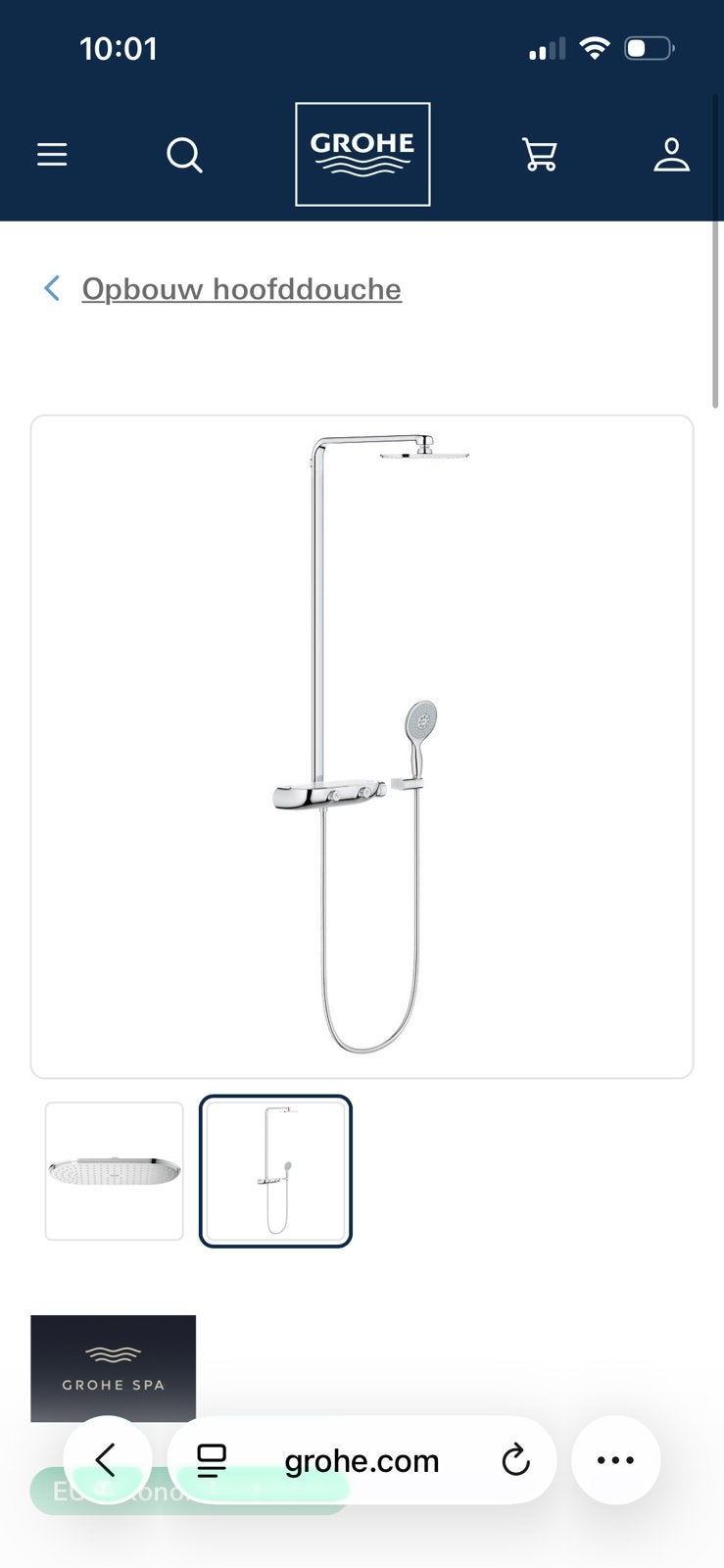 Grohe douchekraan, Ophalen, Nieuw