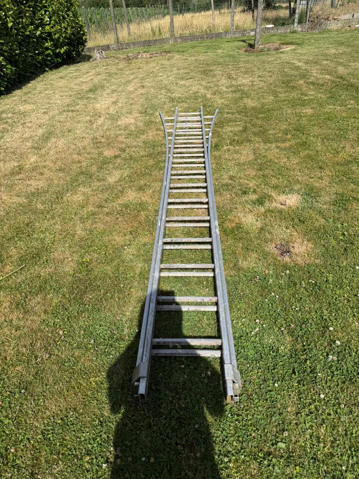 Aluminium ladder, Doe-het-zelf en Bouw, Ladders en Trappen, Ophalen, Zo goed als nieuw, Ladder