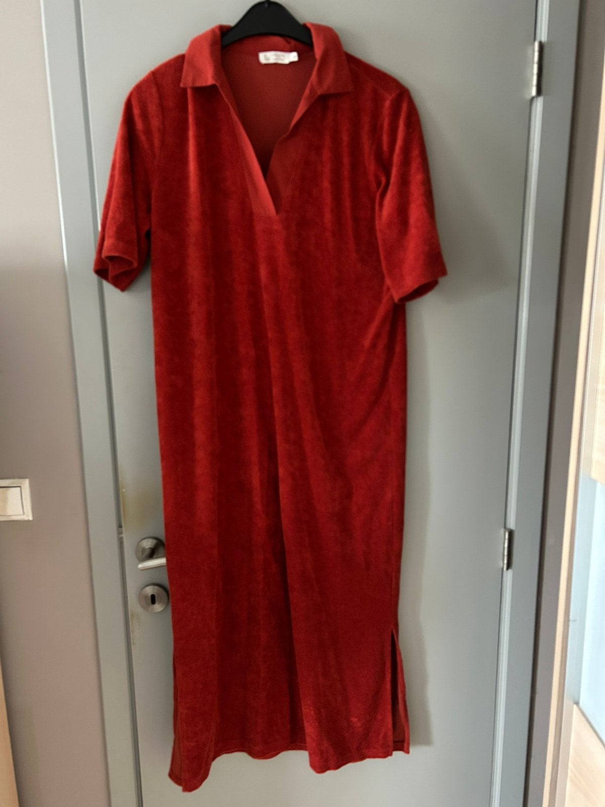 Badstof jurk e5 mode maat xl, Kleding | Dames, Ophalen, Zo goed als nieuw, Maat 46/48 (XL) of groter, Onder de knie