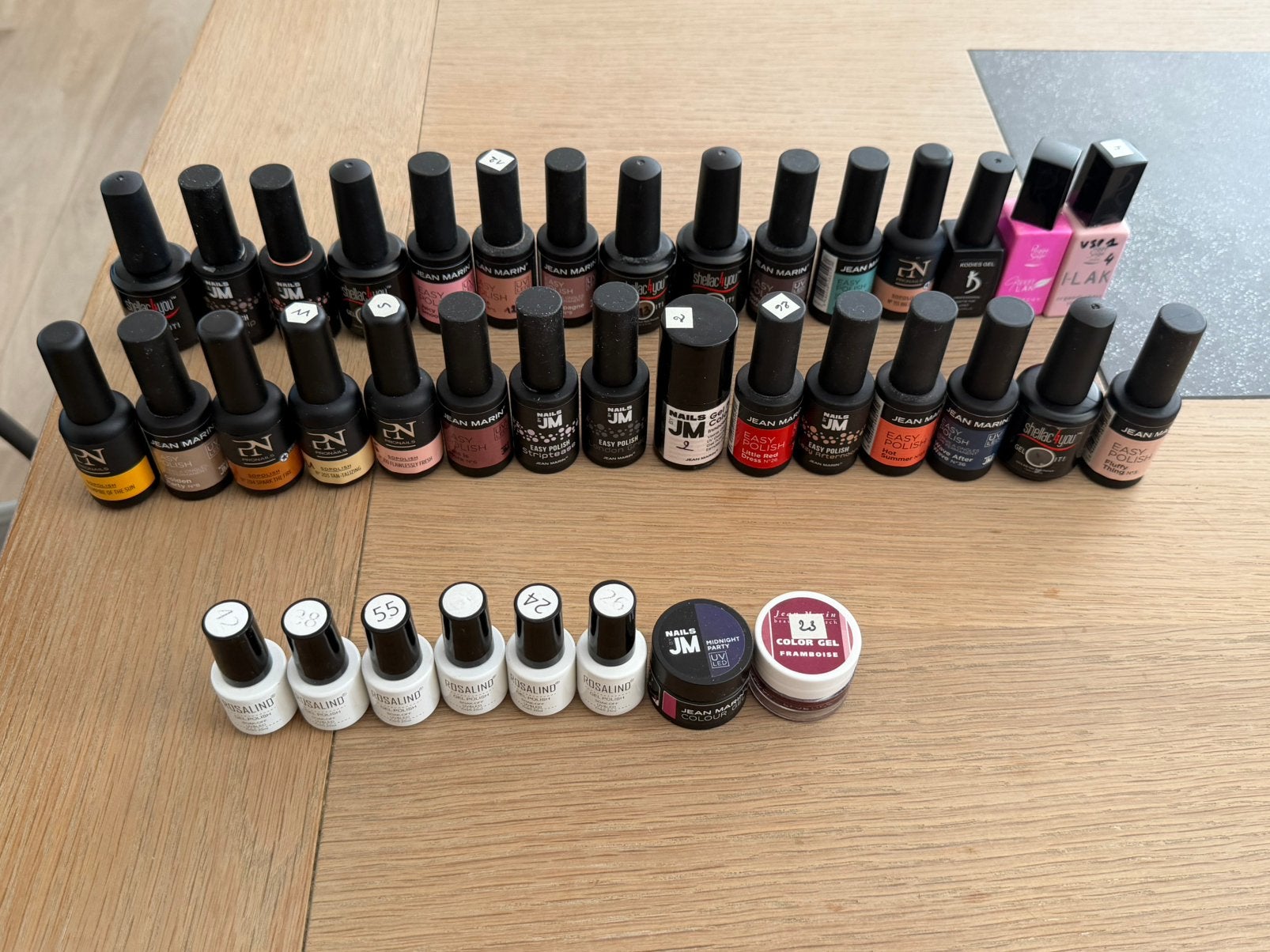 Lot de gels de couleur / vernis semi-permanent, Enlèvement, Utilisé