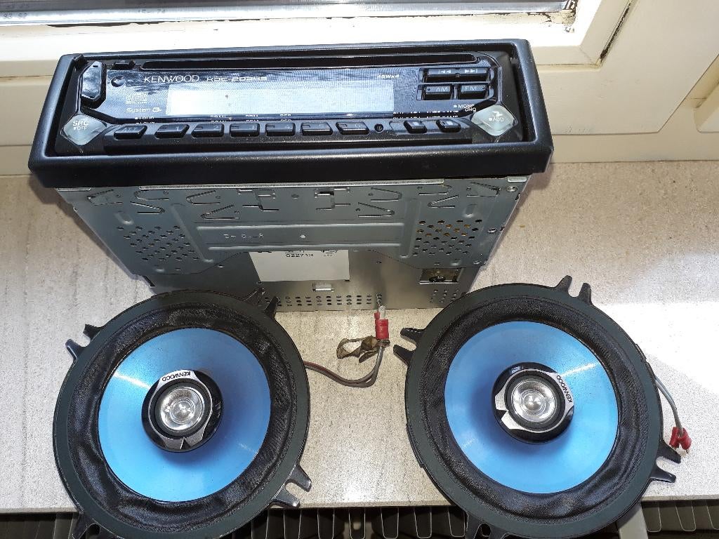 autoradio/cd-speler Kenwood en boxen, Autos : Divers, Autoradios, Enlèvement