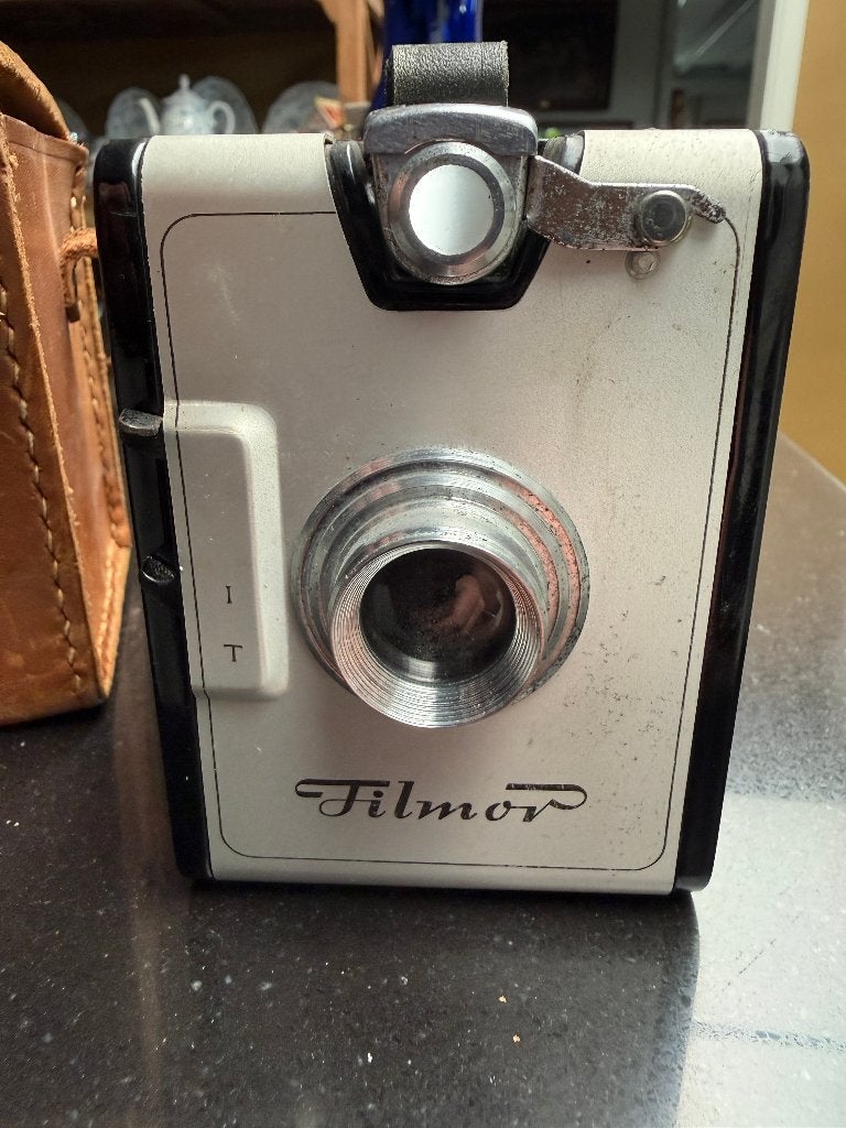 Appareil photo Fototecnica Filmor vintage (années 1950)+ sac, Enlèvement ou Envoi, 1940 à 1960