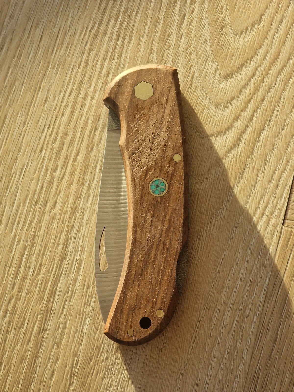 Handgemaakt Zakmes Houten Handvat, Caravans en Kamperen, Kampeergereedschap, Verzenden, Nieuw