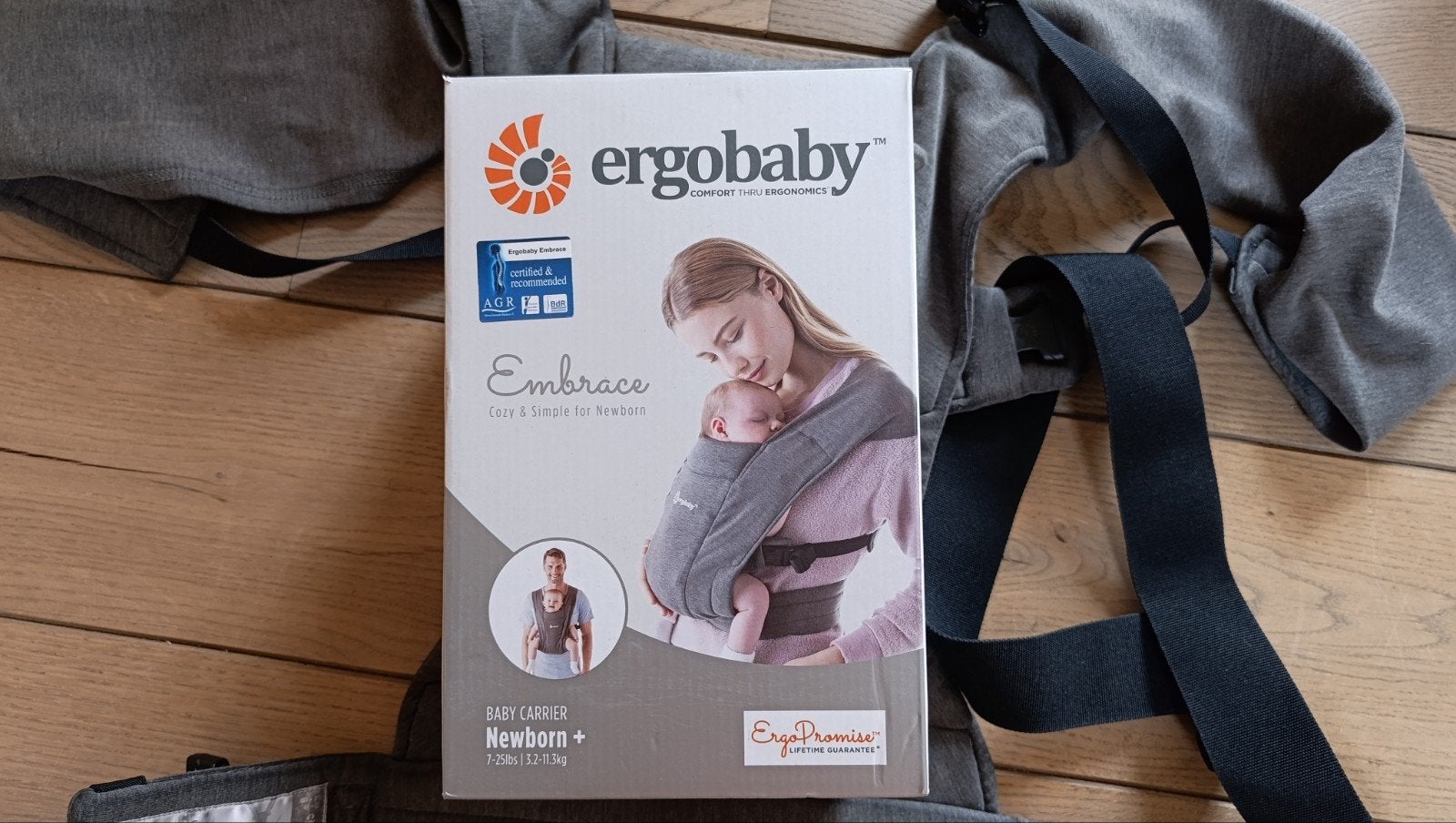 Ergobaby embrace draagzak baby, Kinderen en Baby's, Zo goed als nieuw, Buik, Draagzak, Ophalen