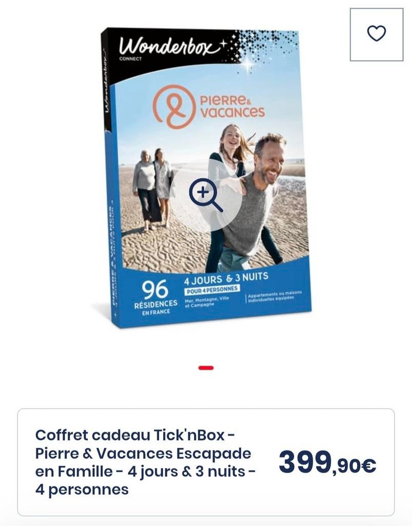 Wonderbox valeur 399.99, Tickets en Kaartjes