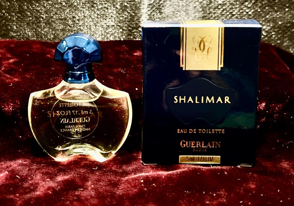 Vintage Parfum miniature SHALIMAR GUERLAIN, Verzamelen, Ophalen of Verzenden, Zo goed als nieuw, Miniatuur