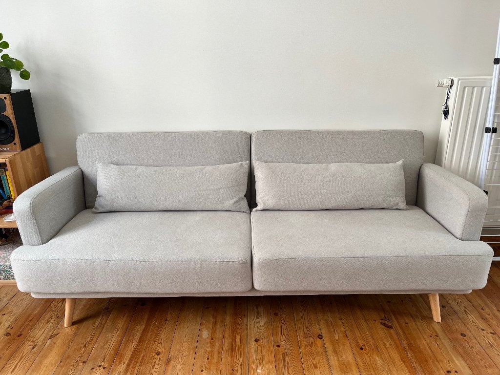 Slaapbank Elvis - Maison du Monde, Ophalen, Driepersoons, 75 tot 100 cm, Zo goed als nieuw