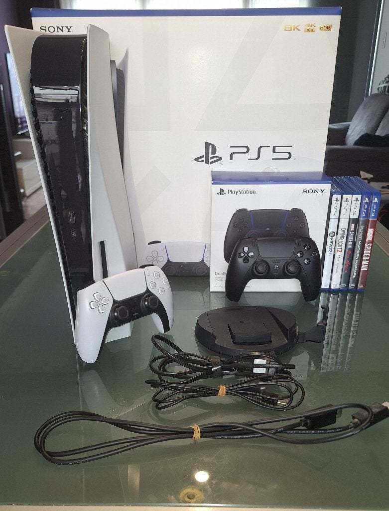 Playstation 5 (twee controllers), Games en Spelcomputers, Ophalen, Zo goed als nieuw, Playstation 5