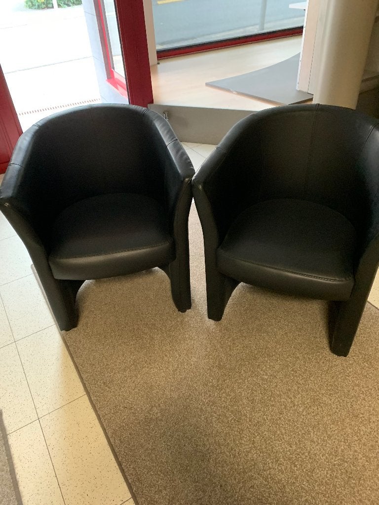 Twee zeteltjes in kunstleer, Antiek en Kunst, Ophalen